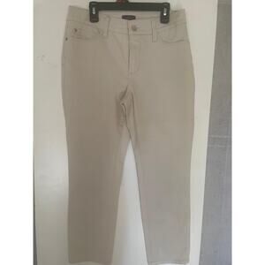 NxD Cream Straight Leg Pants Size Petite 4